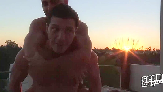 Bulging Bods Brandon Cassian Clash in Raunchy Power Play – Gay XXX