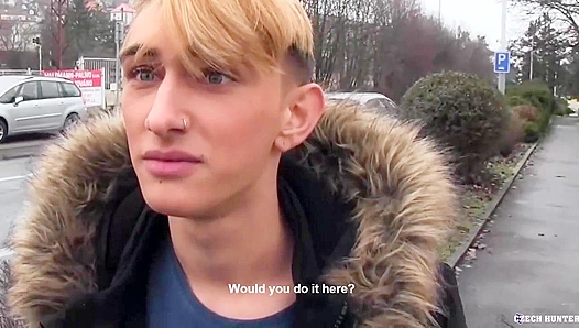 Flamboyant Czech Boy Gets Stretched Wide By Powerful Dicks – CzechHunter.com
