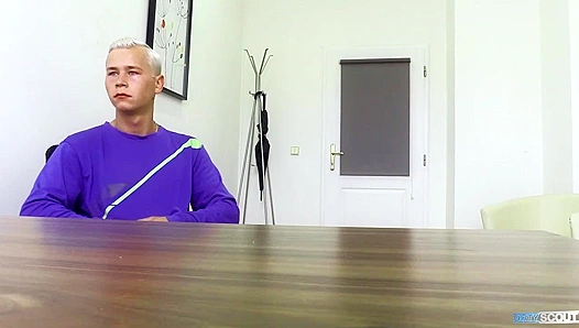 Raw, Unbridled Lust: Blonde Twinks Tight Hole Stretched Wide for Desk Dicking –