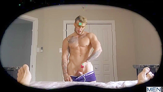 William Seed Deflowers D.O.s Tight Rear in Sweaty VR Threesome – GayPornHub 23+