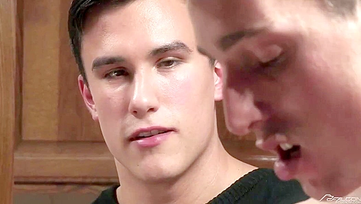 Steamy Kitchen Hookup Ignites Passion Between Tristan Steven - Falcon Studios