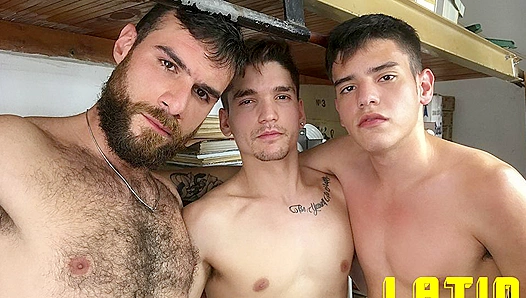 Latin Heat Rising: Santiago Rodri Dominate Twink Tommy in Sizzling Threesome - 18+