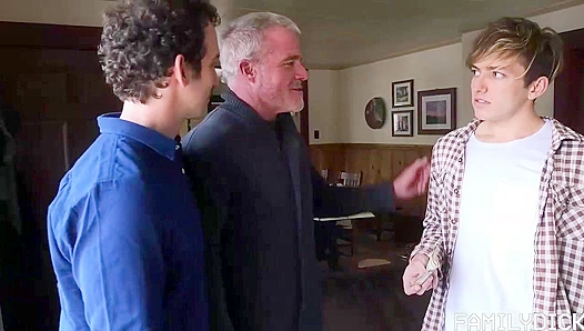 Stepfamily Seduction: Generational Threeway Delivers Hot Raw Anal Action with Daddy Dale