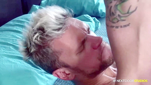 Adonis Andre Gets Drenched In Steamy Threesome Action With Hunky Neighborhood Studs –