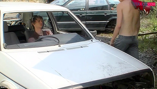 Wild Outdoor Orgy: Mens Hungry Rear Entries Ignite Under Open Skies