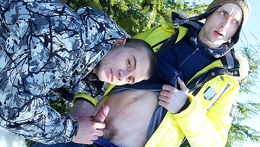 Winter Wonderland Fling: Naked European Boys Get Frisky Under the Snow