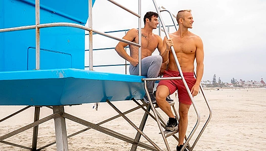 Blaze Drains Jebs Balls Dry in Raw, Condom-Free DP – GayXXX