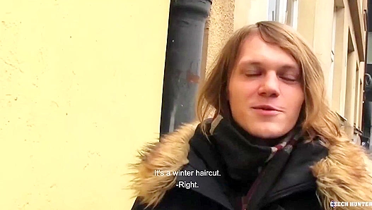 Hungry Twink Devours Czech Hunters Thick Spunk - POV Throating Orgasm