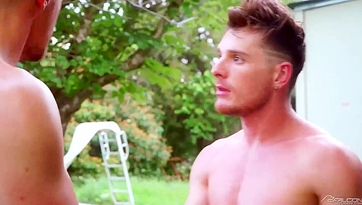 Passion Ignites: Brent Corrigan JJ Knights Fierce Clash Ends in Steamy Outdoor Threesome