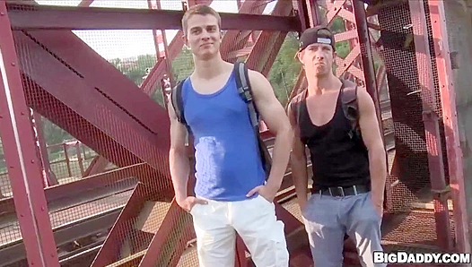 Playful Euro Twinks Get Spun Around Outside — Fully Exposed Loving It – 18+