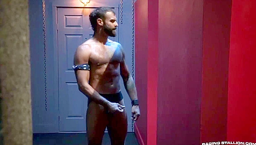Bareback Bondage Brawl: Brians Wild Ride with Drakes Hung Stallion