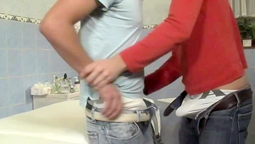 Sweaty Doctors Exam Turns into Steamy Thorough Checkup - Hot Gay Therapy Session Unleashed