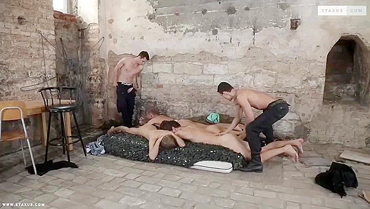 Nick Benjamin Unleash Their Lust in Sizzling Raw Orgy with Gay XXX