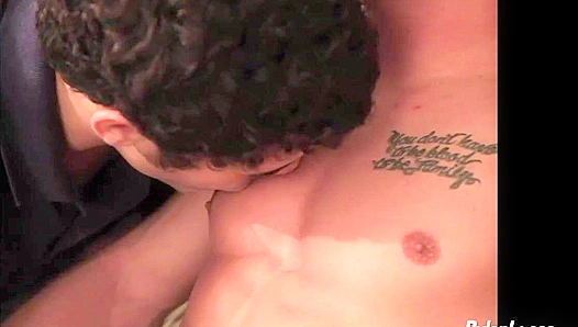 Chad Logan Jimmy Clay Share Sizzling Blowjobs in Steamy Threesome with Dylan Lucas