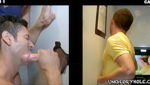 Alexander Garrett and Travis Coopers Steamy Glory Hole Session Ignites Passionate Gay Sex