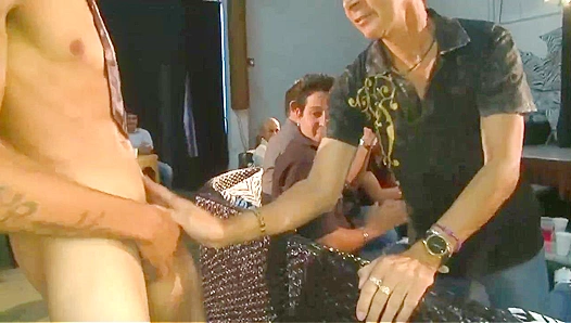 Throat-Tangling Orgy: Hung Stud Services the Entire Team in Sizzling Cum Swaps – 18+