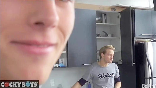 Steamy BTS: Jett Black and Kevin Warhol Pound Each Other in Heated Threesome – CockyBoys