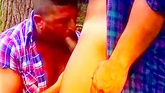 Outdoor Blowjobs Unleashed: Patrick Tony Savor Each Others Hung Manhood
