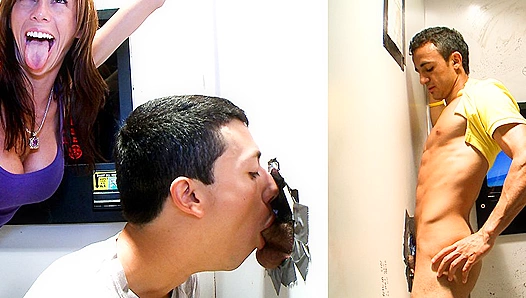 Romero Ericks Glory Hole Thrill Ride: Hung Throb Swallows Deep Inside