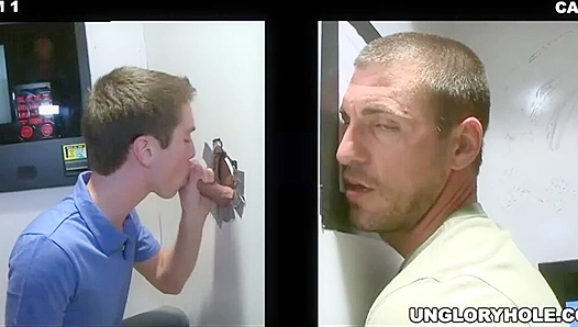 Straight Guys Temptation: Milf Alexis Fawx Lures Him with Her Seductive Glory Hole Show –
