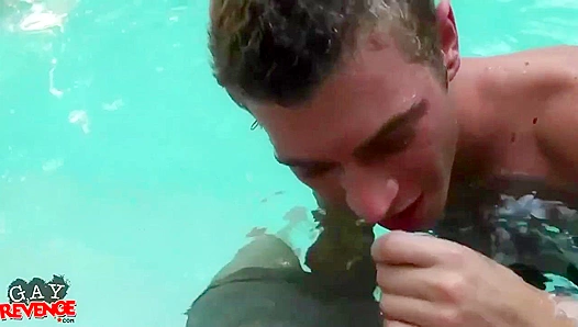 Sultry Summer Splash: Alexander Greene Alex Adams Engage in Steamy Poolside Sex