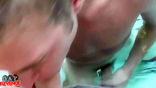Sultry Summer Splash: Alexander Greene Alex Adams Engage in Steamy Poolside Sex