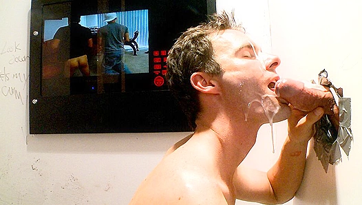 Stealthy Glory Hole Thrills: Cameron Kincades Secret Meeting with Brant Dicksons Hung