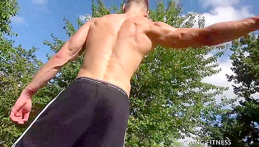 Ripped Adonis Flexes Hard Body for EastBoys - Steamy Gay Fitness Fantasy