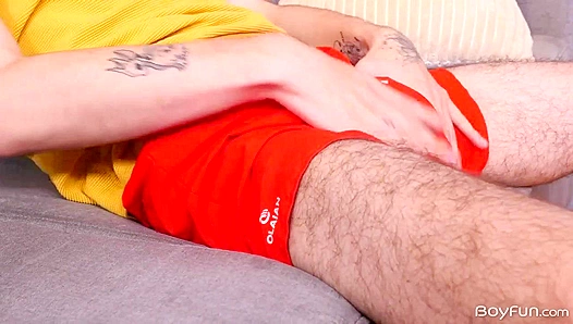 Nikos Steamy Audition: Thick Uncut Cock Aroused by Solo Jerk – 18+