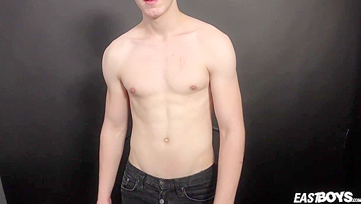 Kaydens Pleasure Builds as EastBoys Skillfully Stroke His Thick, Hard Cock - GayPornX 18+