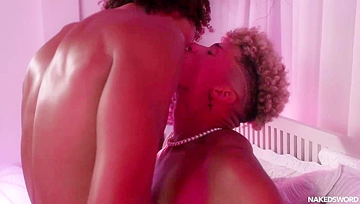 Elijah Zaynes Curly Locks Frame Cuties Face as They Passionately Engage in Throes of