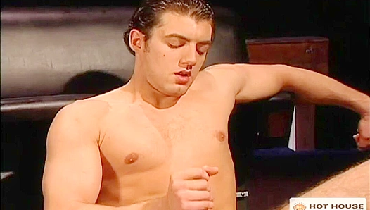 Jude Collins Desperate Moans Fill the Room as He Frantically Masturbates on the Bedroom