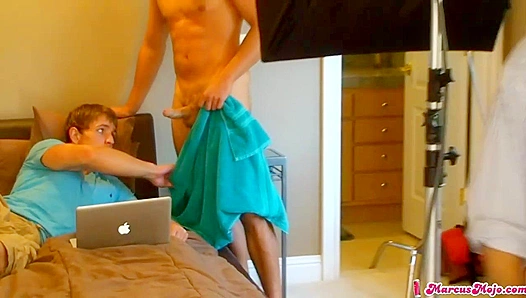 Marcus Ignites Passion as Steamy Gay Scene Unfolds Behind the Cameras