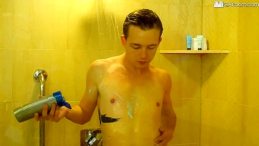 Steamy Shower Showdown: Michael Boston and Troy Thomas Engage in a Fierce Raw Anal Fuck