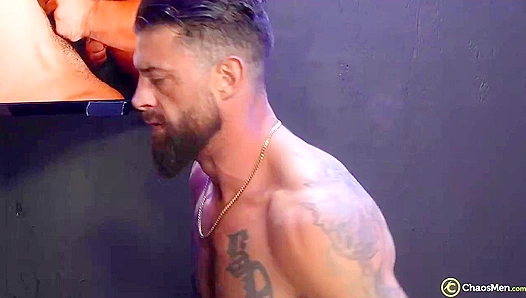 Ravenous For Thick Dicks: Jake Wolfe Go Wild In Crazy Gloryhole Threesome – ChaosMen