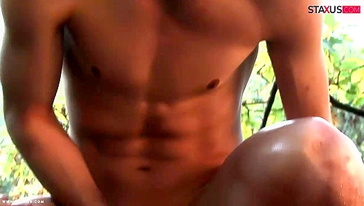 Sunlit Skin Slams into Muscle: Unbridled Outdoor Raw Sex Frenzy Between Chiseled Twink