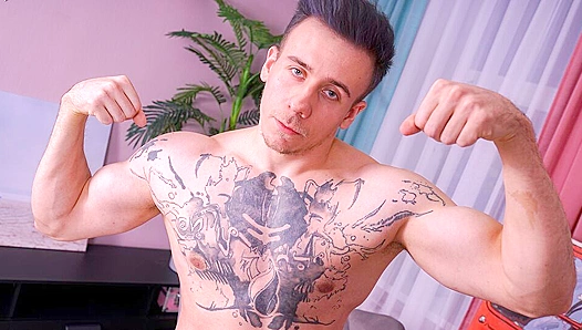 Tattooed Beef Lex Moores Quakes Through Powerful Orgasm - JawkingOutLoud 18+