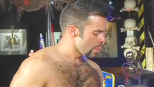 Steamy Backyard Threesome: Hung Studs Chase Each Others Lust