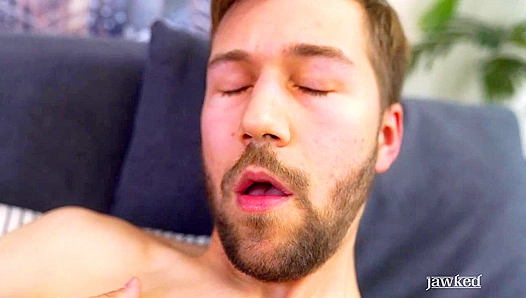Edwards Desperate Pleasure: Moaning Loudly As He Frantically Masturbates