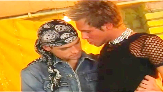 Chris Unleashes a Hot Load All Over Levis Hungry Face