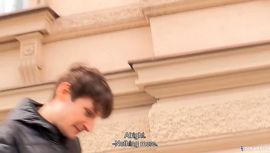 Czech Streetside Thug Rails Innocent Twink in Prague Alleyway – Hunters POV