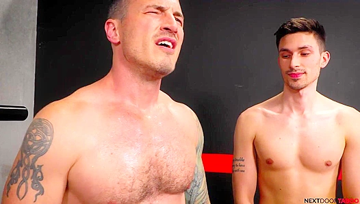 Neighborhood Rivals Ignite Passion: Derek Bolt Kane Fox Engage in Sultry, Muscular Gay