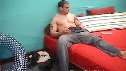 Tattooed Muscle Hunk Spreads Legs for a Long, Thirsty Stroke – Raw Gay XXX