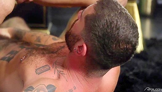 Luccas Massive Cock Claims Chriss Tight Hole in Steamy Bareback Threeway – NakedSword