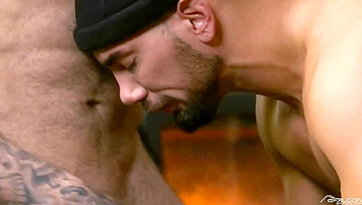 Frozen Wilderness Thaw: Steamy Snowed-In Threesome Adventure – Falcon Studios 18+