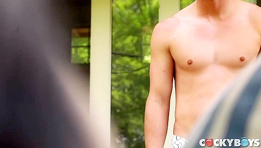 Tristan Takes Achilles Hard in Steamy Outdoor Anal Fuck – CockyBoys