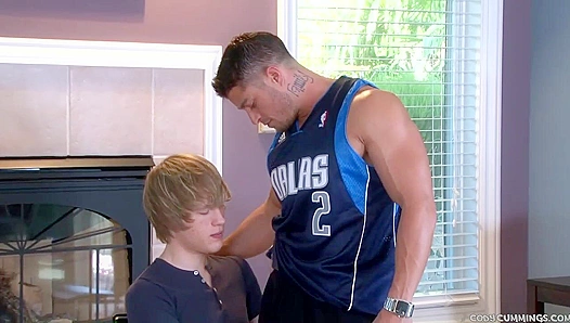 Cody Cummings Dominates Hungry Cutie Corey Jakobs into Sloppy Cock Worship – 18+