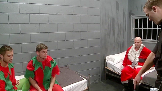 Bryce Star and Christian Wilde Share a Naughty Christmas Gift: Deep DP as Santas Hot