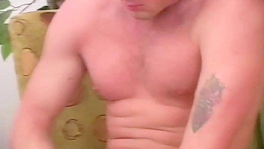 Barretts Sensual Striptease: Slowly Exposing His Ripped Body On A Massive Bed