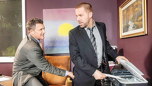 Steamy Workplace Affair Ignites Between Rugged Preston Steel and Hung Brenden Cage